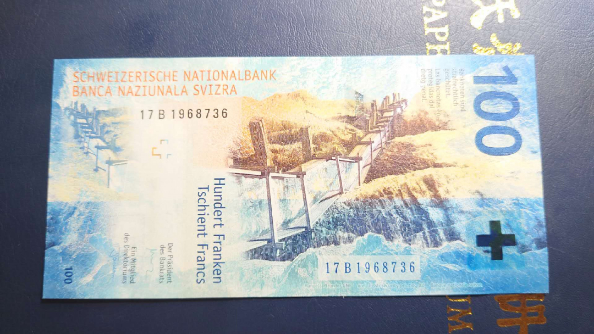 【囧羊收藏】精选微拍第39期暨2021年第三十期 双十一特辑 2017年瑞士100法郎 全新UNC全程无4尾号736