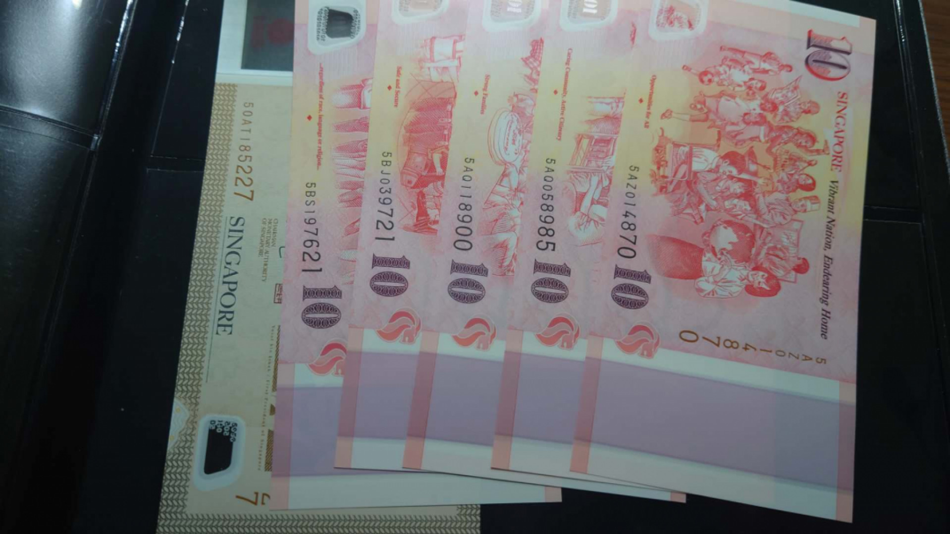 【囧羊收藏】精选微拍第39期暨2021年第三十期 双十一特辑 2017年新加坡建国50周年纪念钞 全新UNC 带原装册