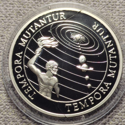 0起1加-纯粹捡漏拍-48场 - 基里巴斯+萨摩亚2000年5元千禧年日界线分割精制纪念银币