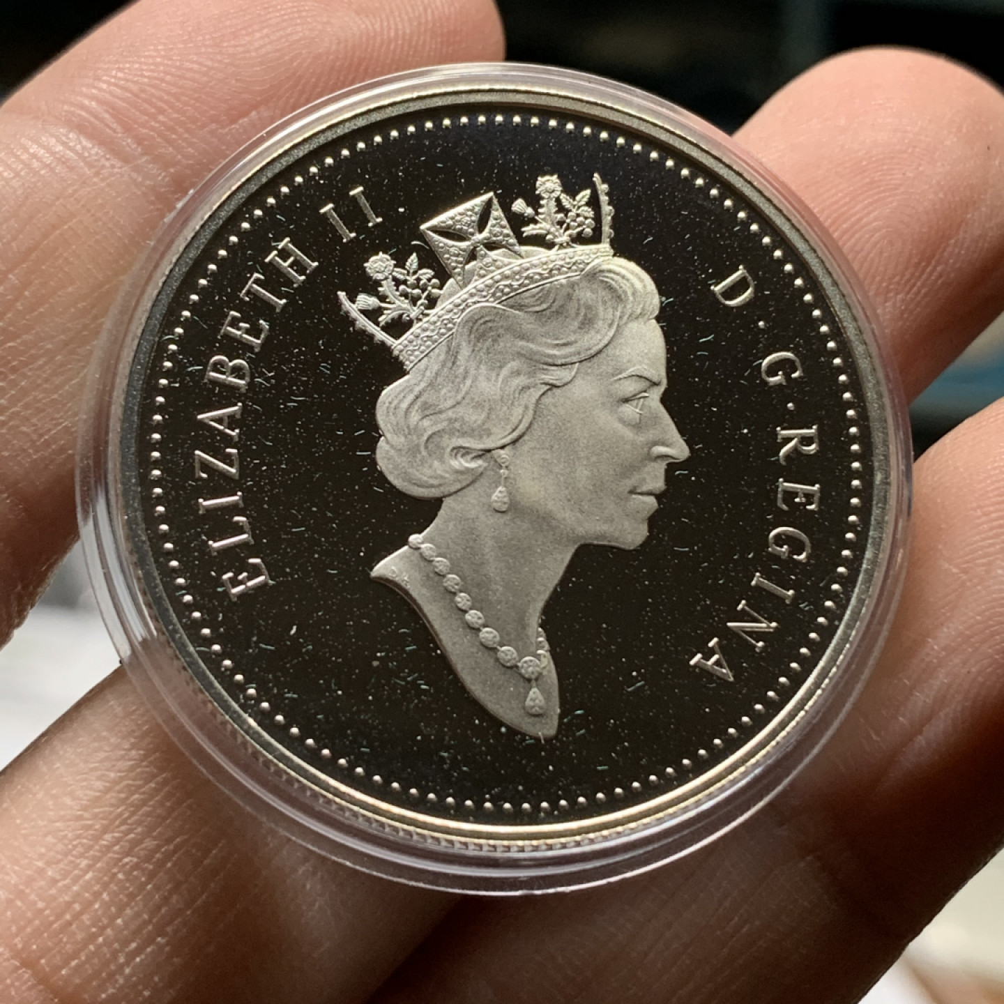 《竞宝斋》钱币微拍-第13场-本周日，周一2场连拍（全场顺丰包邮） 原盒证书加拿大2000年 发现之旅 1元 925银 25.2克 精制高银银币币PROOF