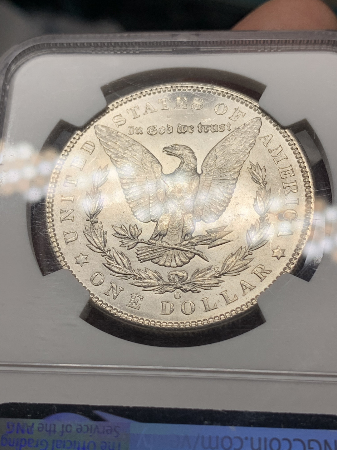 《竞宝斋》钱币微拍-第13场-本周日，周一2场连拍（全场顺丰包邮） NGC-MS64 美国 1904年 1元摩根银币，原光出厂状态