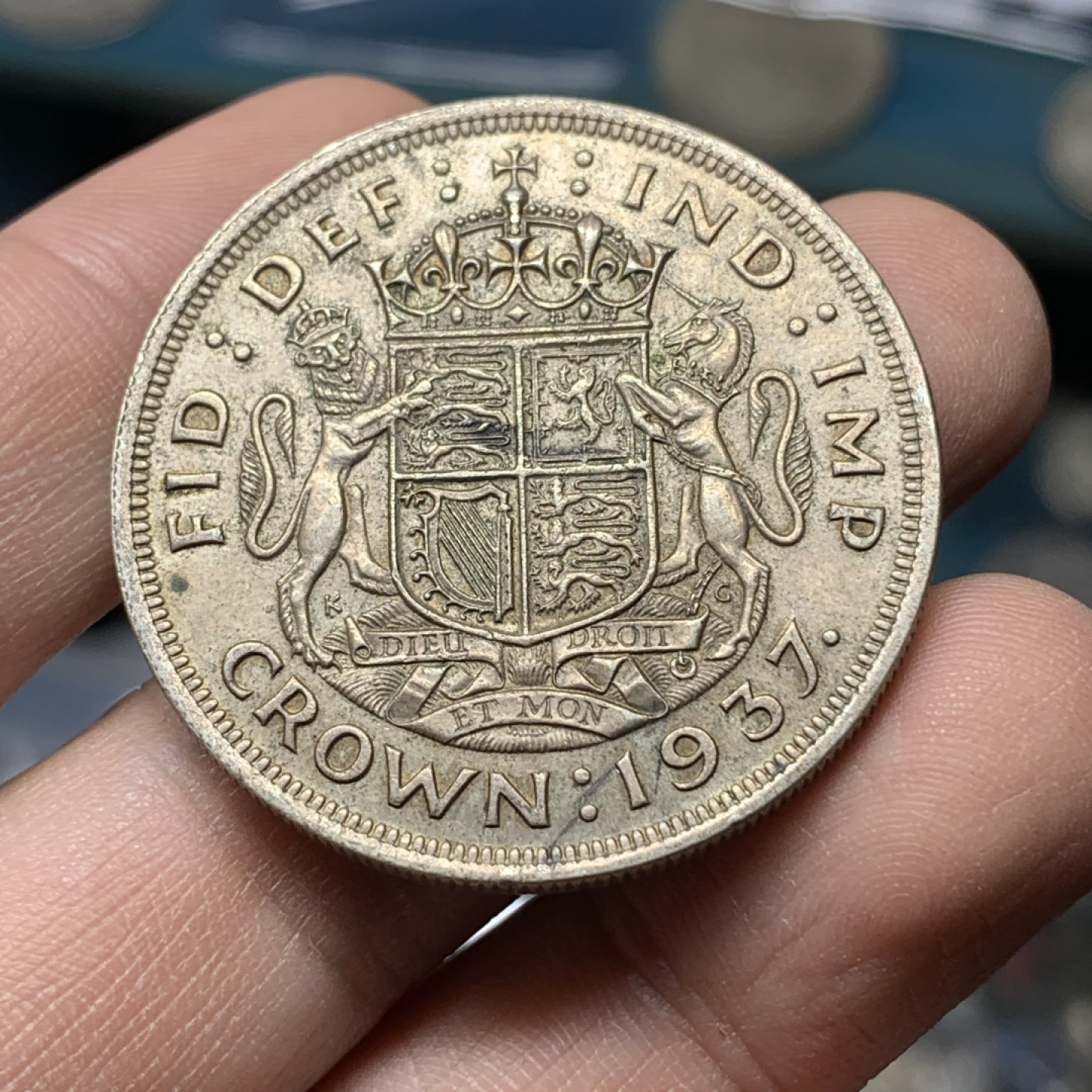 《竞宝斋》钱币微拍-第13场-本周日，周一2场连拍（全场顺丰包邮） 英国 1937 年 乔六登基纪念 克朗大银币