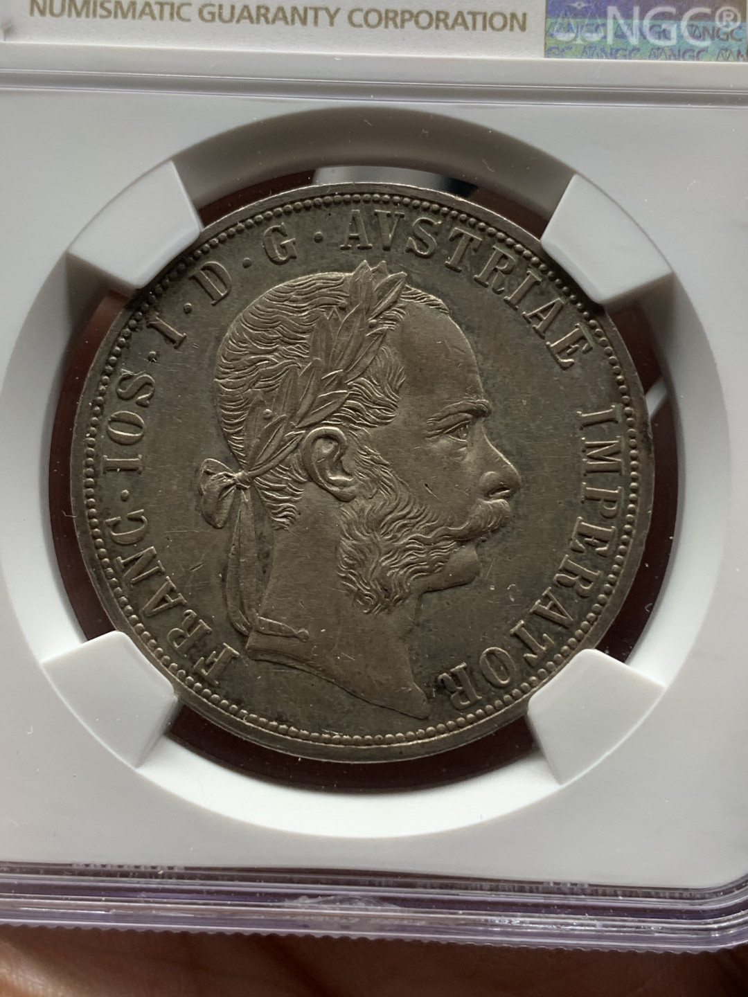 《竞宝斋》钱币微拍-第13场-本周日，周一2场连拍（全场顺丰包邮） NGC-MS60 1892奥匈帝国2弗洛林大银币，更多请看介绍