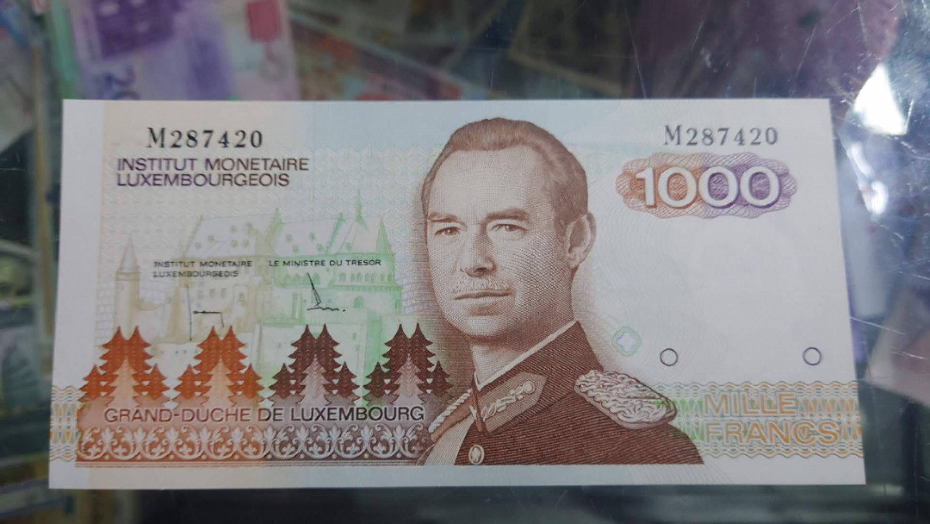 【囧羊收藏】精选微拍第39期暨2021年第三十期 双十一特辑 卢森堡1000法郎 全新UNC