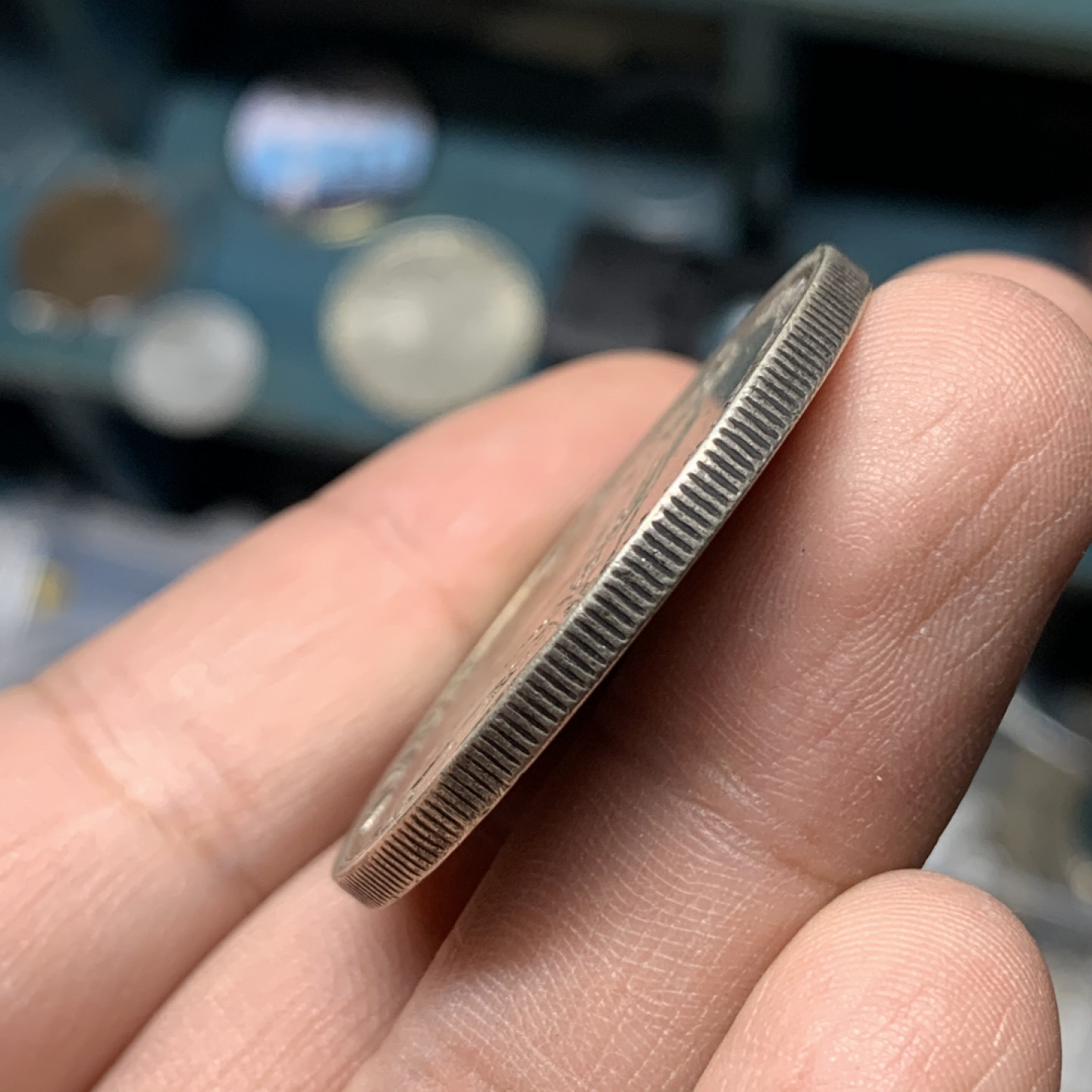 《竞宝斋》钱币微拍-第13场-本周日，周一2场连拍（全场顺丰包邮） 英国 1890年 维多利亚 马剑克朗 大银币