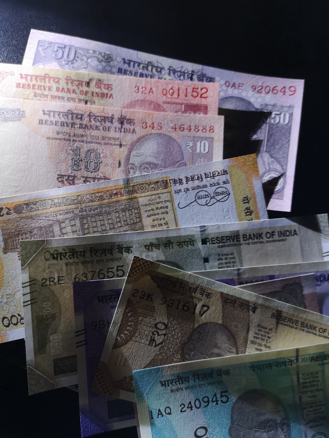 《外钞收藏家》第一百四十六期拍卖-超百件大拍场（本期106件） 印度 一套 共9张 全新UNC