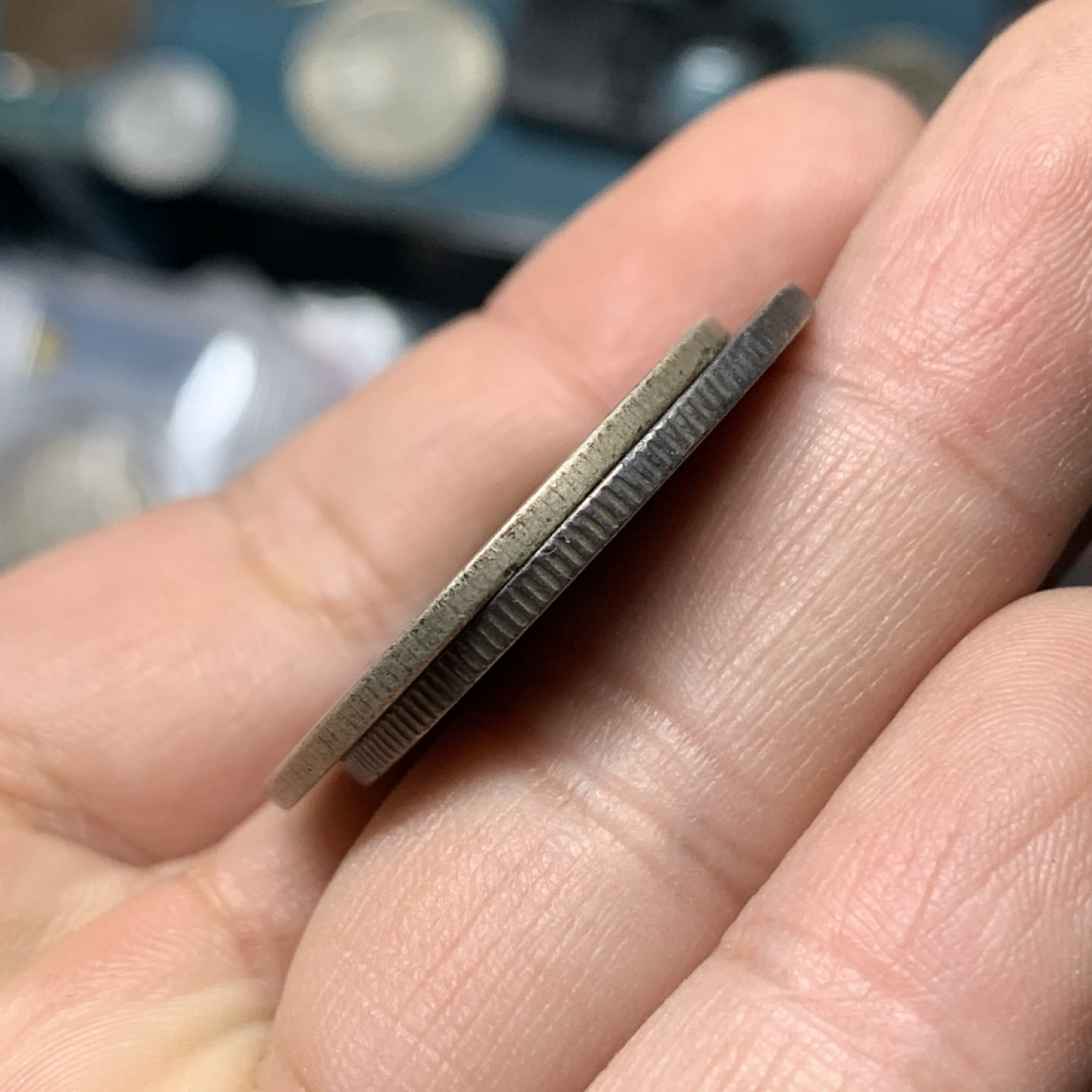 《竞宝斋》钱币微拍-第14场-本周日，周一2场连拍（全场顺丰包邮） 美国早期半美元两枚一组