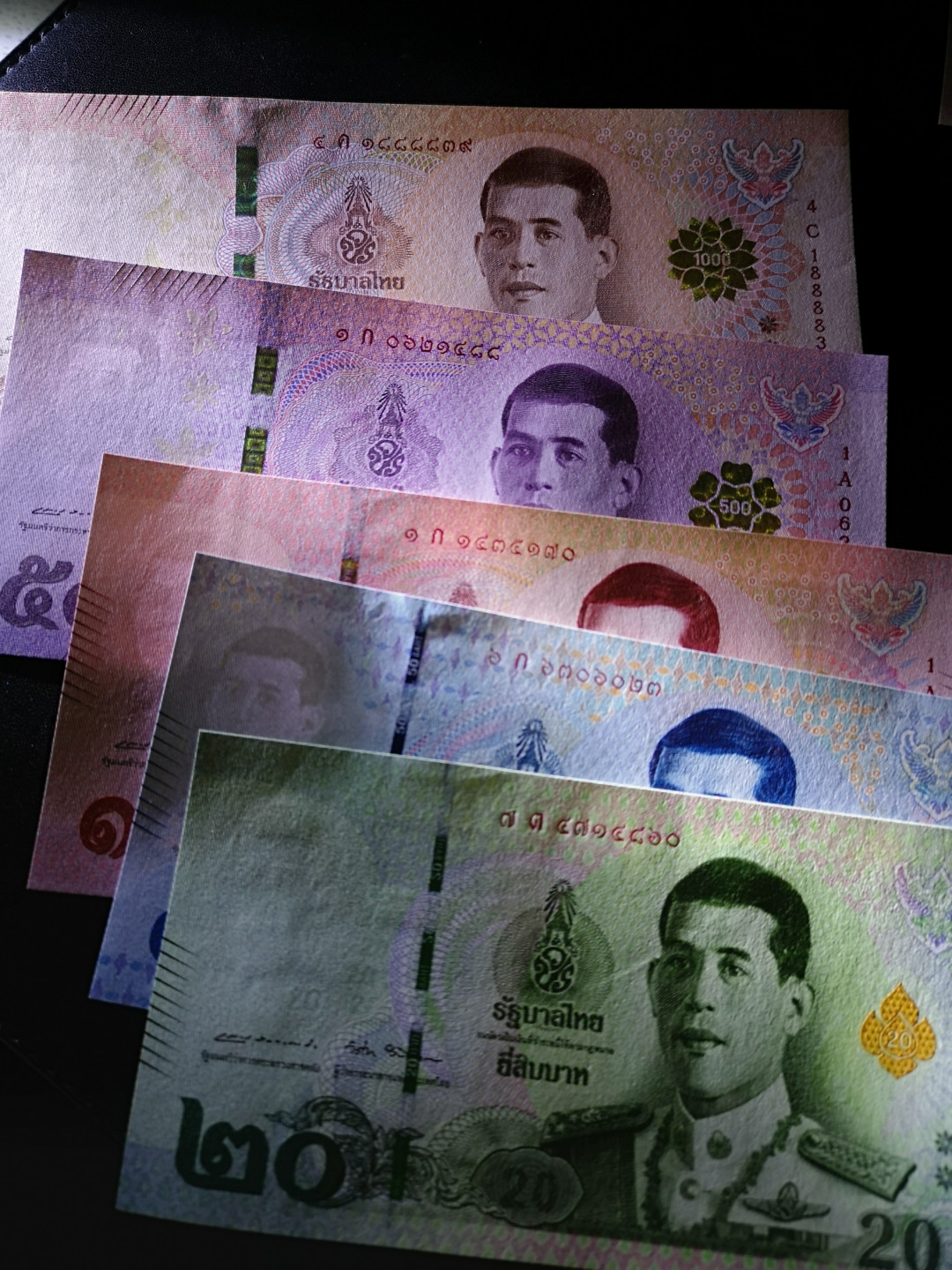 《外钞收藏家》第一百四十六期拍卖-超百件大拍场（本期106件） 泰铢 一套 5张 全新UNC