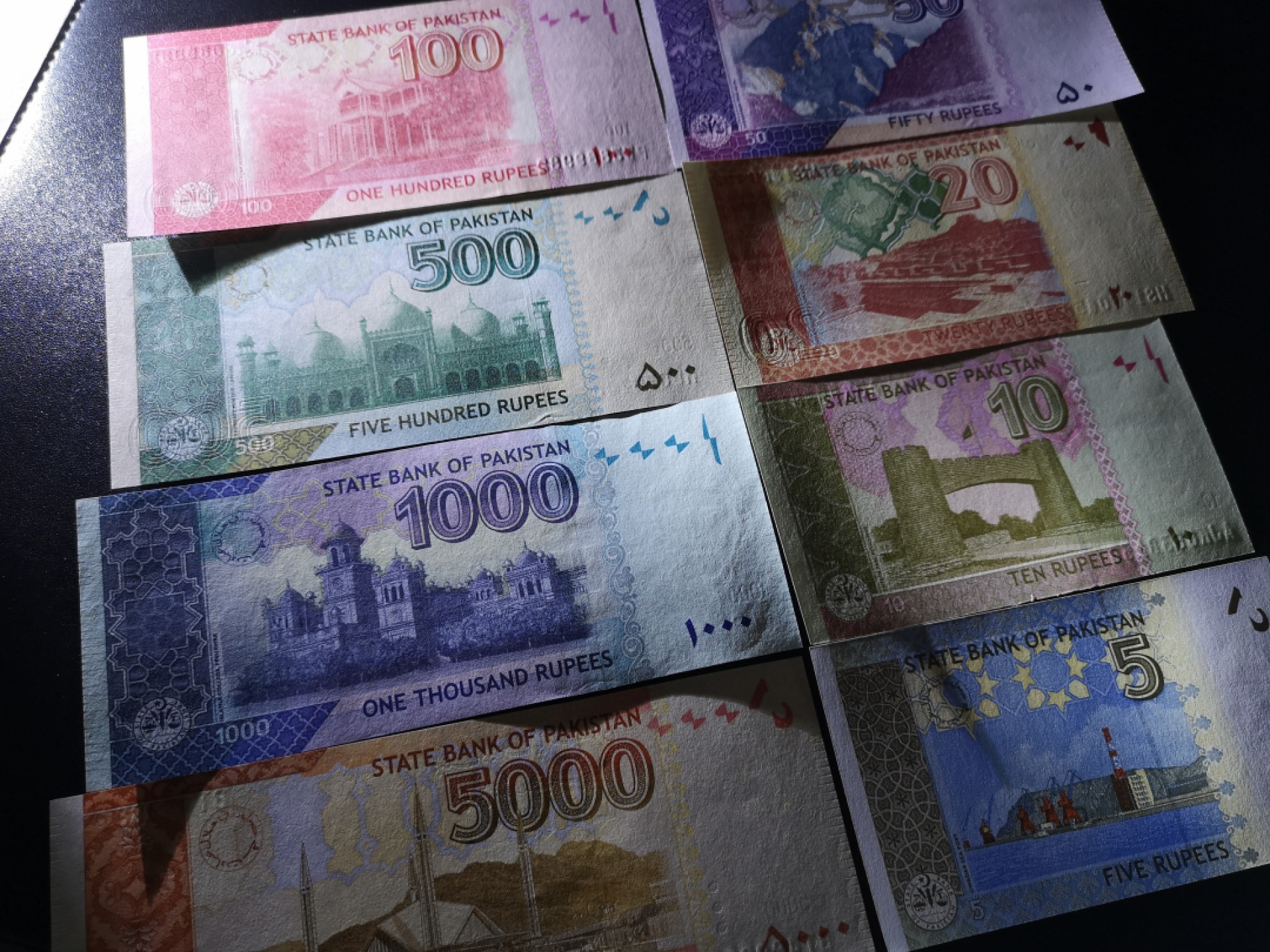 《外钞收藏家》第一百四十六期拍卖-超百件大拍场（本期106件） 巴基斯坦 一套 8张 全新UNC