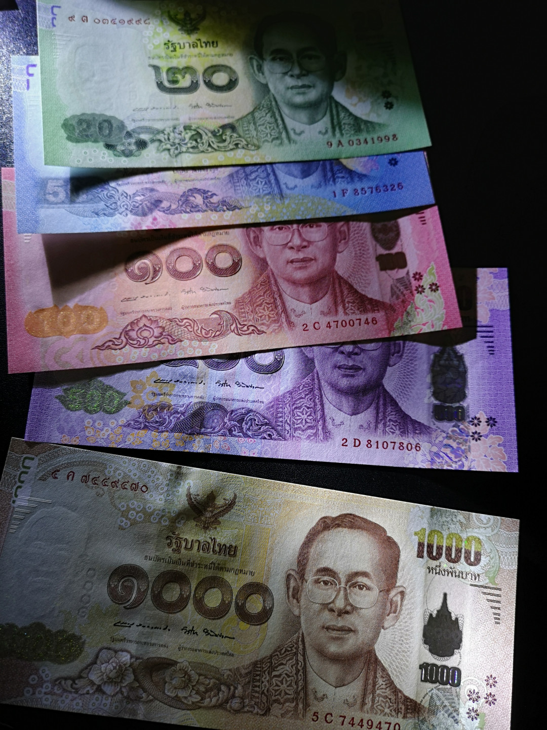 《外钞收藏家》第一百四十六期拍卖-超百件大拍场（本期106件） 泰铢 一套 5张 全新UNC