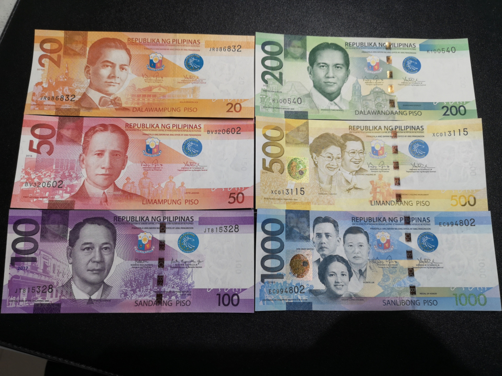 《外钞收藏家》第一百四十六期拍卖-超百件大拍场（本期106件） 菲律宾一套 6张 全新UNC