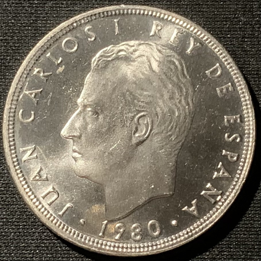 紫瑗钱币——第153期拍卖 西班牙 1980年 82西班牙世界杯你 100比塞塔 UNC