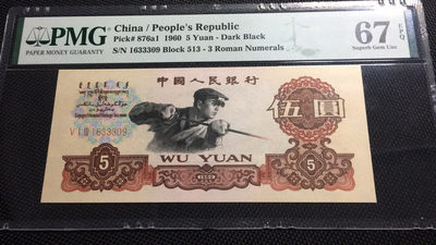 【华誉王者】11月18日精品拍 - 炭黑名冠PMG67E，513-1633309
