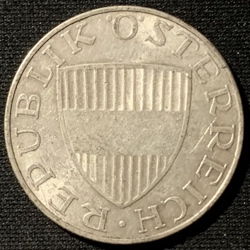 紫瑗钱币——第153期拍卖 奥地利 1965年 女神 10先令 7.5克 0.64银