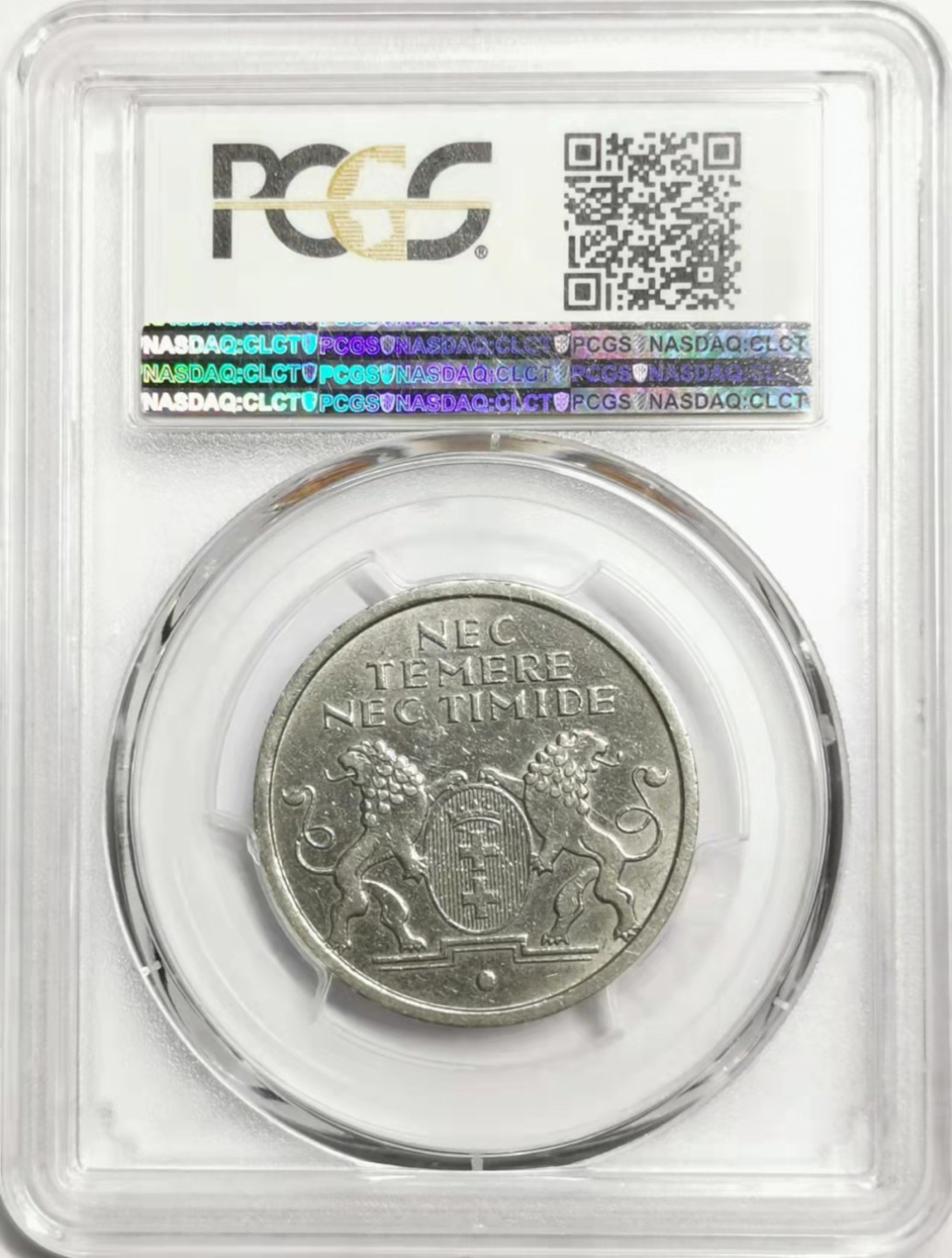 凡希社世界钱币微拍第一百七十八期 稀！1935但泽自由市5盾PCGS-AU58稀少品种！