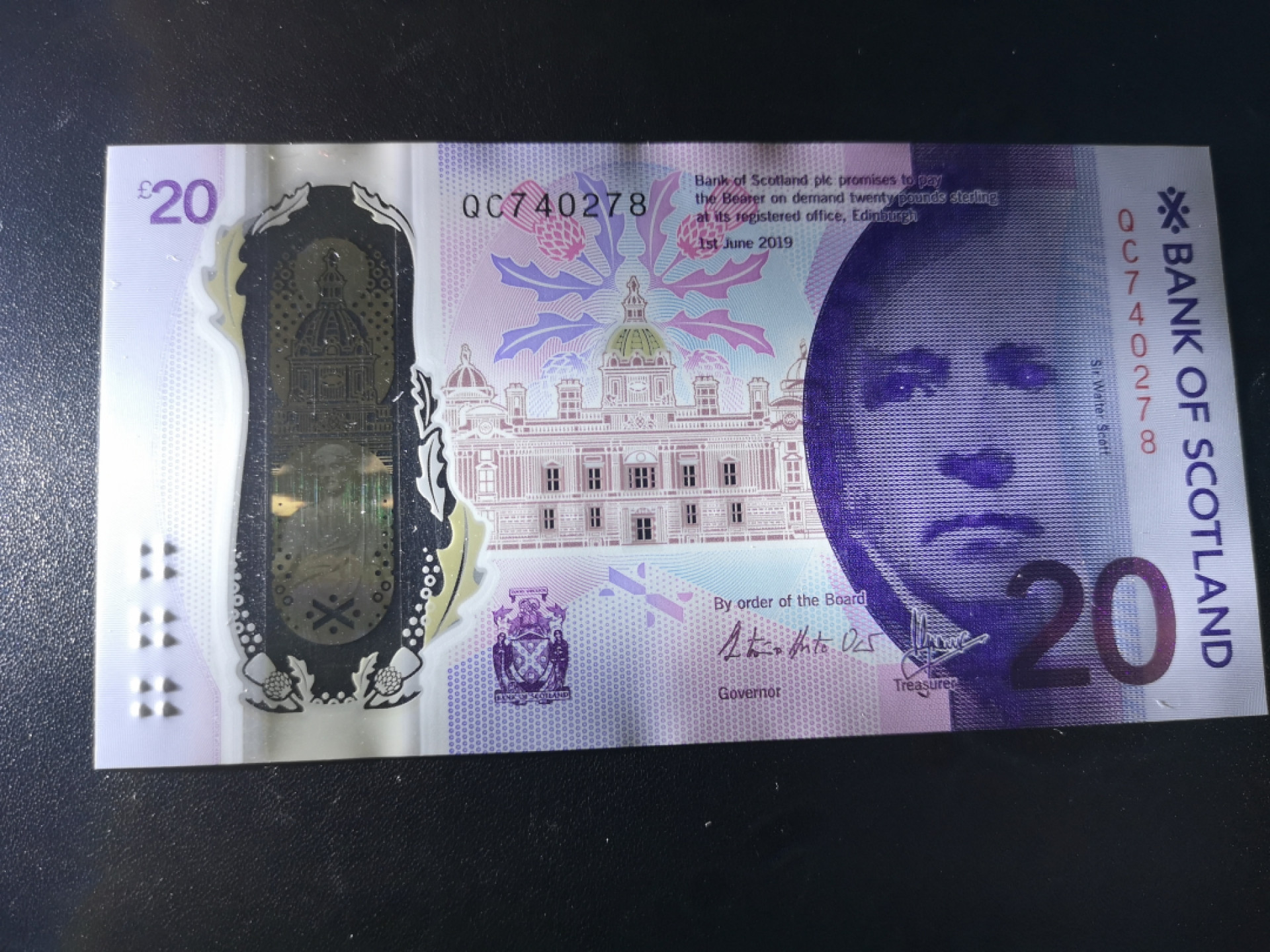 《外钞收藏家》第一百四十七期拍卖连拍第一场（98件） 2019年苏格兰20镑 全新UNC