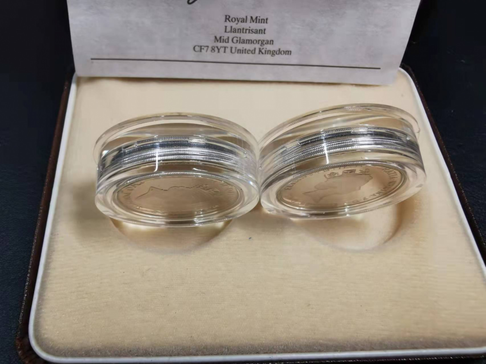 凡希社世界钱币微拍第一百七十八期 1989英国加厚两镑银币PS原盒证书