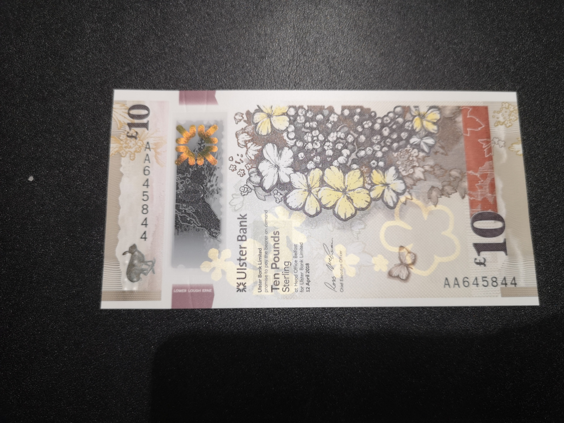 《外钞收藏家》第一百四十七期拍卖连拍第一场（98件） 2018年北爱尔兰10镑 首发AA冠 全新UNC