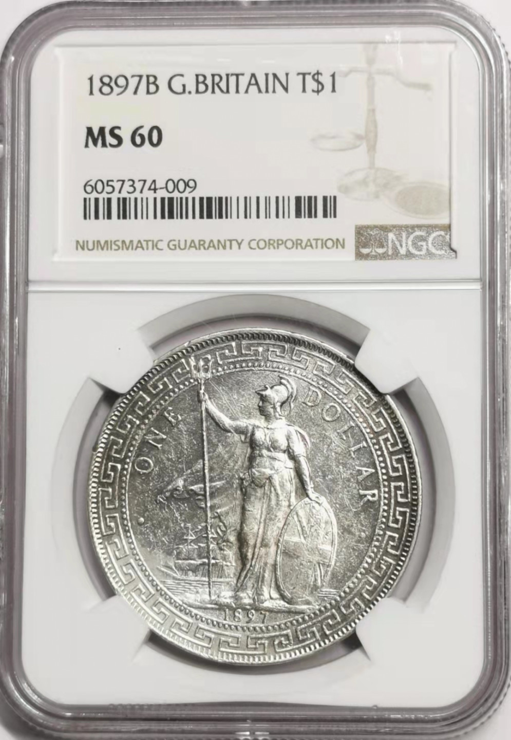 凡希社世界钱币微拍第一百七十八期 1897B站洋壹圆贸易银NGC-MS60好年份！