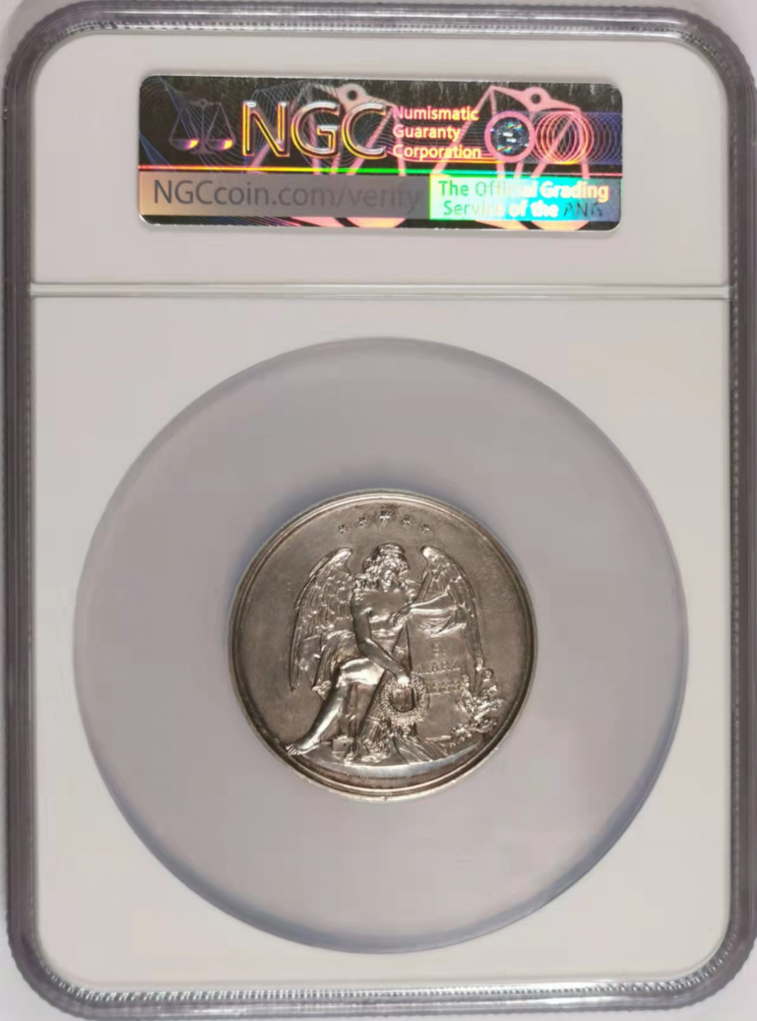 凡希社世界钱币微拍第一百七十八期 荐！1888普鲁士威廉一世逝世纪念大型银章NGC-MS61