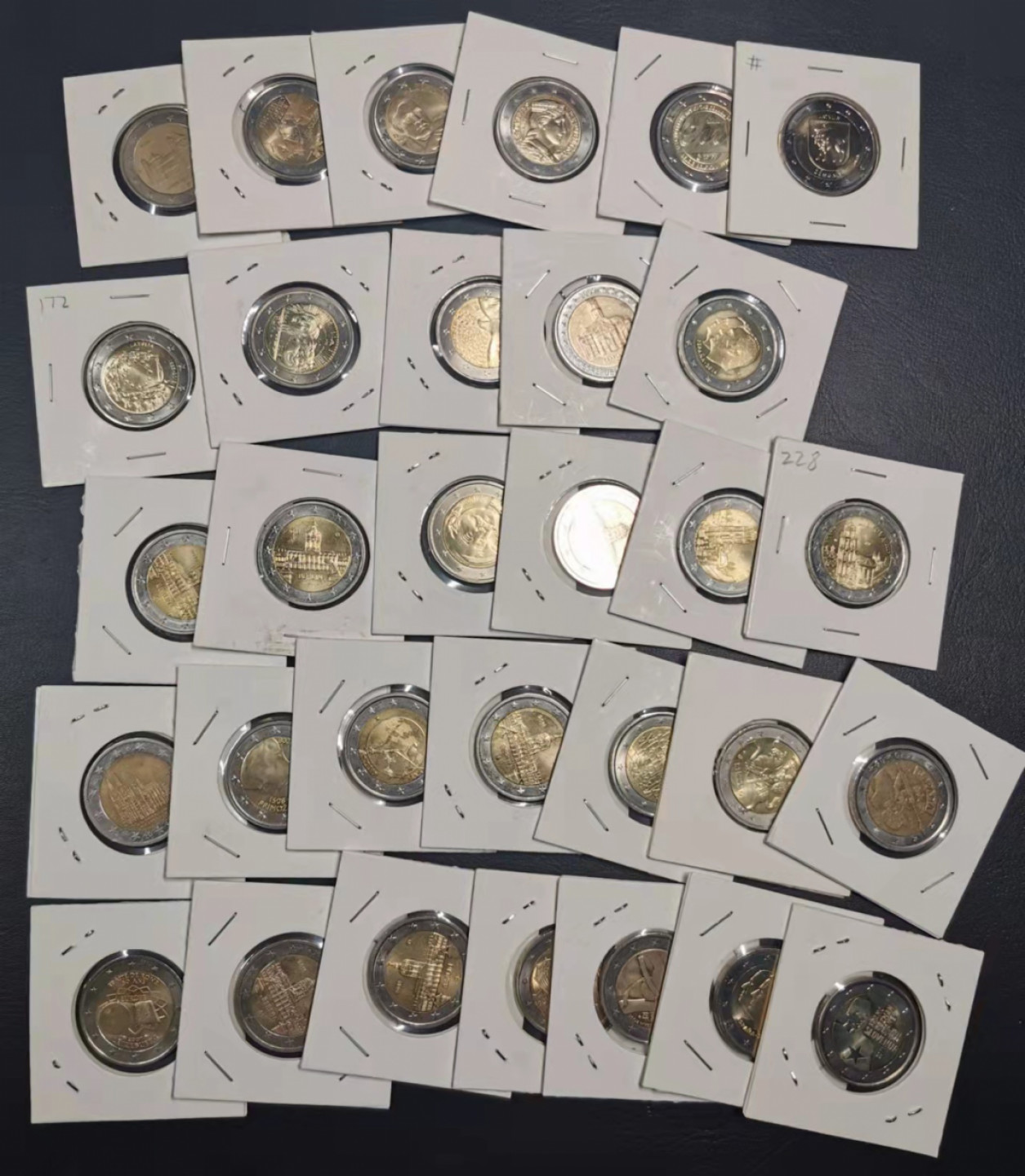 凡希社世界钱币微拍第一百七十八期 2欧元硬币31枚（大部分unc，详见图三）