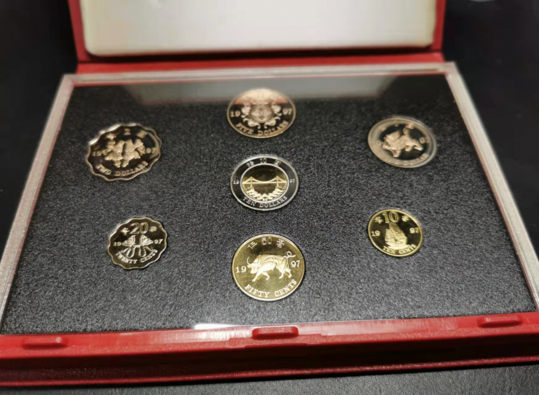 凡希社世界钱币微拍第一百七十八期 1997香港精铸PS原装全品