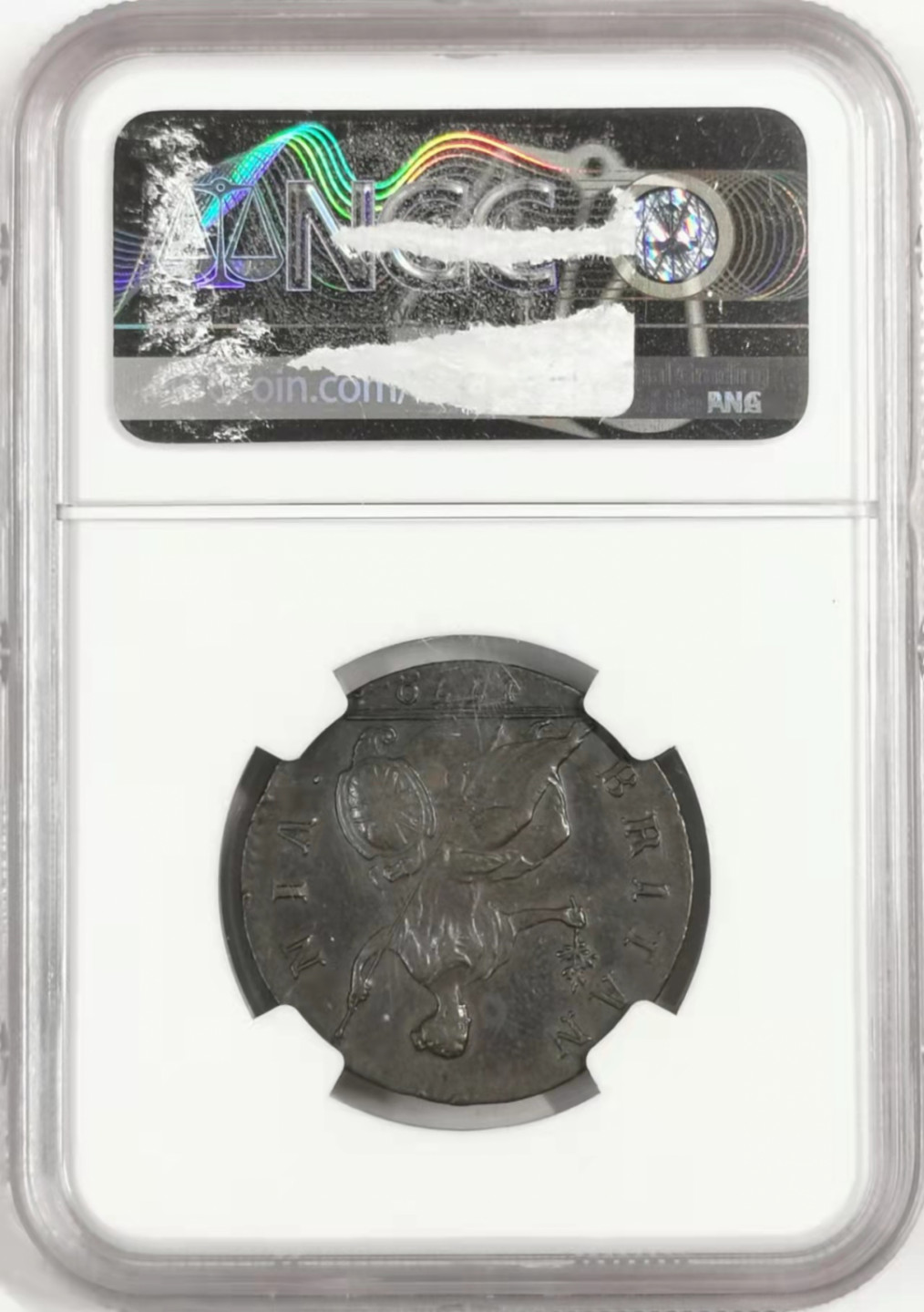 凡希社世界钱币微拍第一百七十八期 1770英国乔三1/2便士NGC-AUD