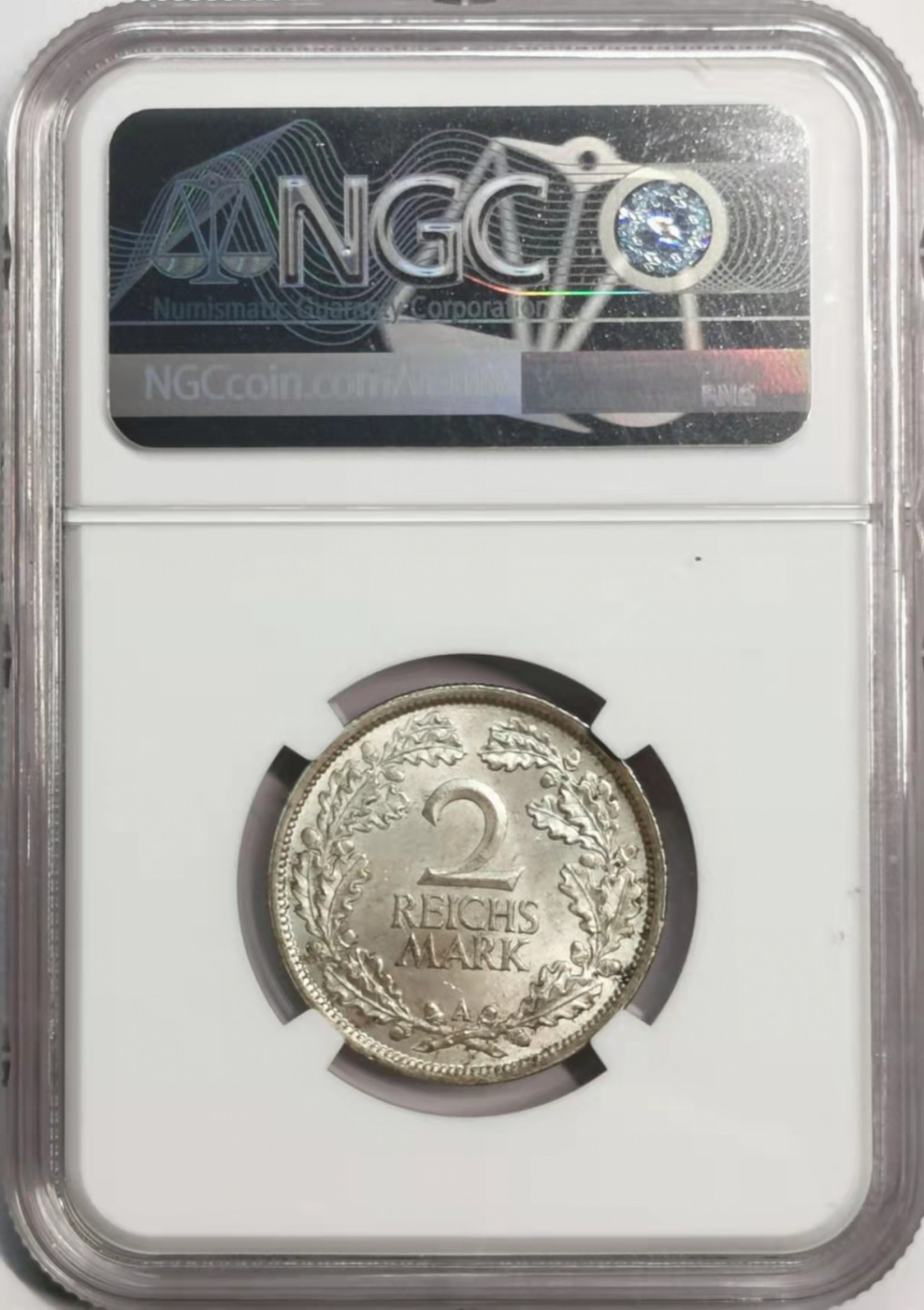 凡希社世界钱币微拍第一百七十八期 1925A魏玛2马克银币NGC-MS64