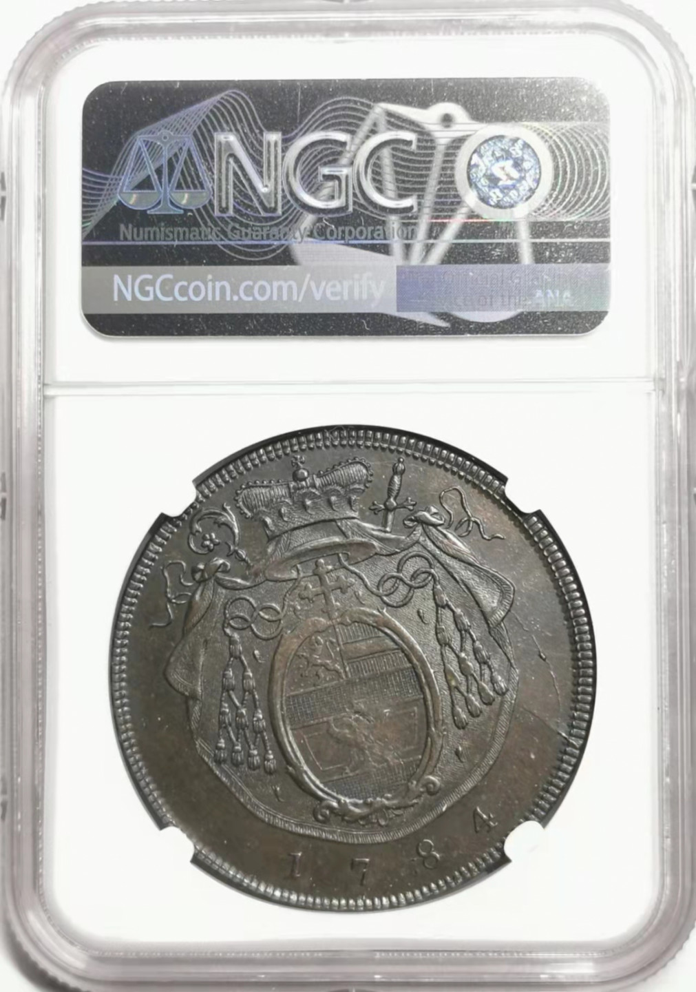 凡希社世界钱币微拍第一百七十八期 1784萨尔茨堡主教区泰勒大银NGC-XFD