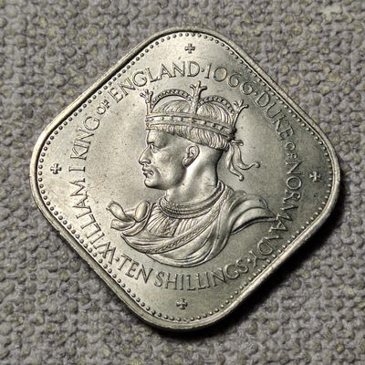 0起1加-纯粹捡漏拍-50场 - 根西1966年10先令诺曼征服900周年纪念币