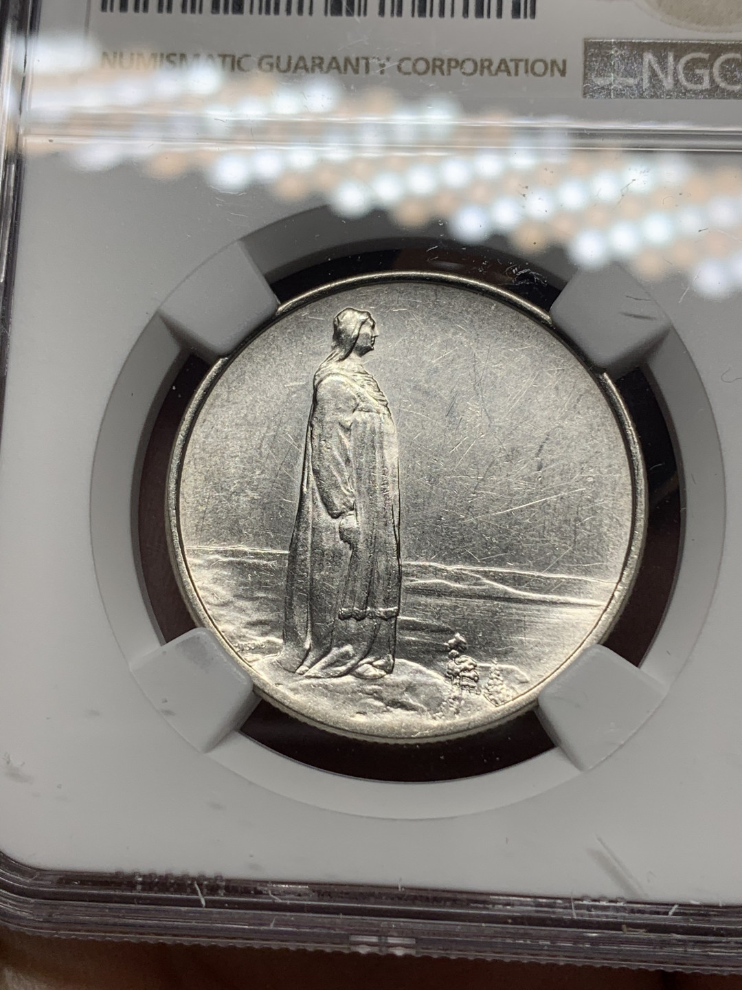 《竞宝斋》钱币微拍-第15场-本周日，周一2场连拍（全场顺丰包邮） 少见 1914 年 挪威 百年宪法 2克朗 银币