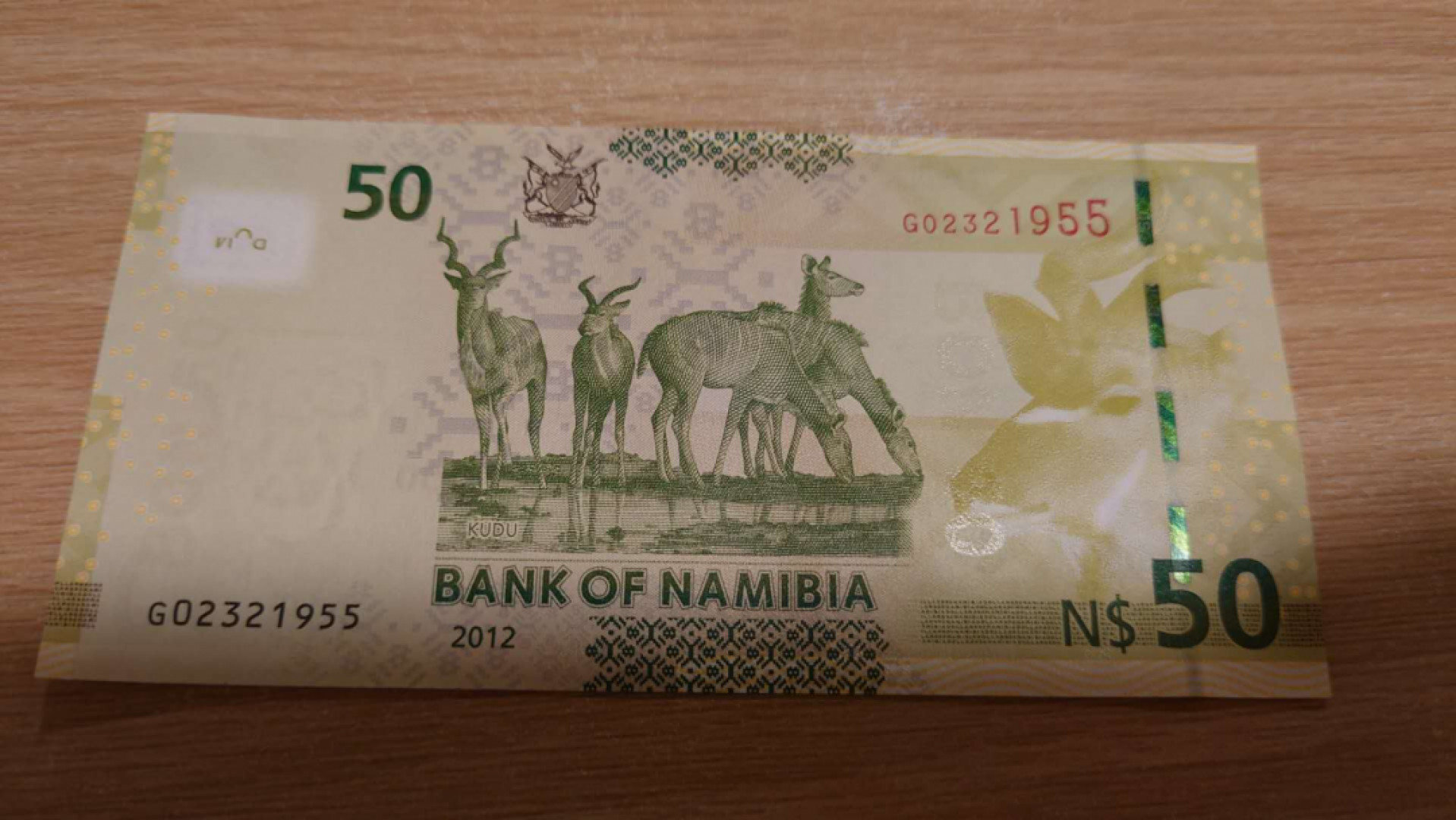 【囧羊收藏】精选微拍总第四十期暨2021年第31期 各国货币精选 2012年非洲纳米比亚50 全新UNC无47尾号1955