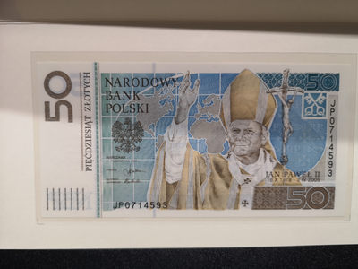 《外钞收藏家》第一百四十八期拍卖连拍第二场（106件） - 2009年波兰50纪念钞 全新 带折页