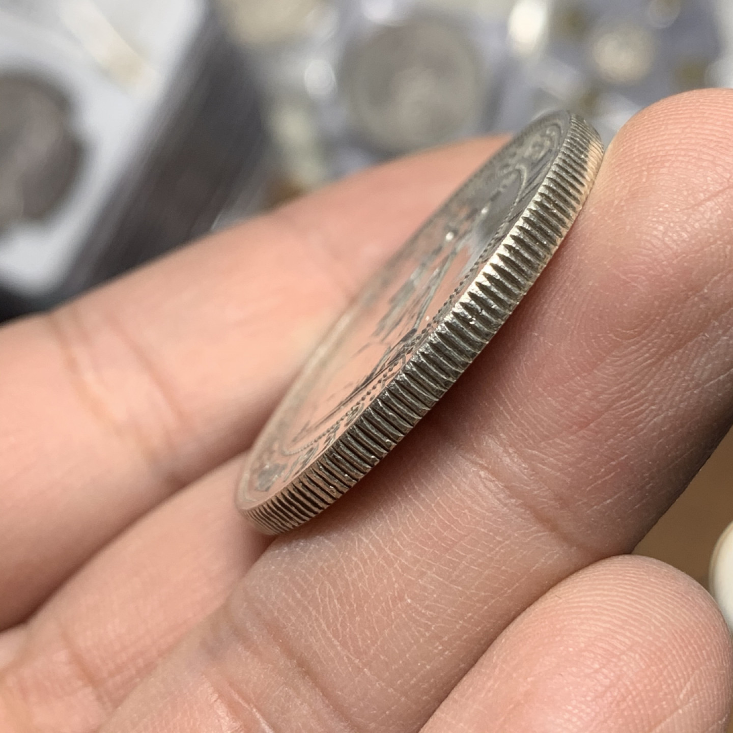 《竞宝斋》钱币微拍-第15场-本周日，周一2场连拍（全场顺丰包邮） 少见 瑞士 1939年 狩猎节 5法郎 银币 