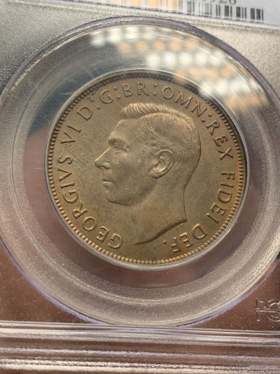 《竞宝斋》钱币微拍-第15场-本周日，周一2场连拍（全场顺丰包邮） PCGS MS65 1951年乔治六世1便士用于百慕大地区气候潮湿充分流通好品少