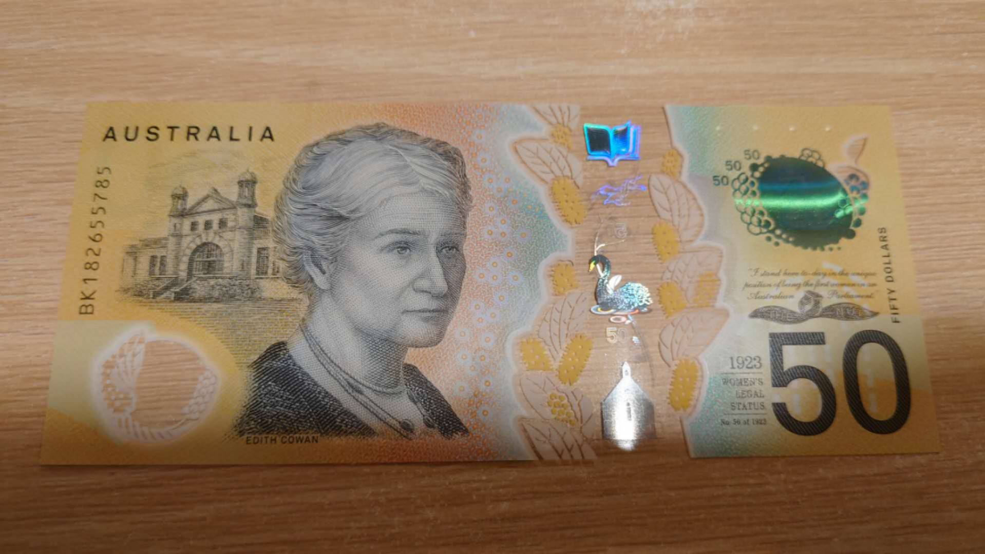 【囧羊收藏】精选微拍总第四十期暨2021年第31期 各国货币精选 2018年澳大利亚50元塑料钞 全新UNC全程无4尾号785