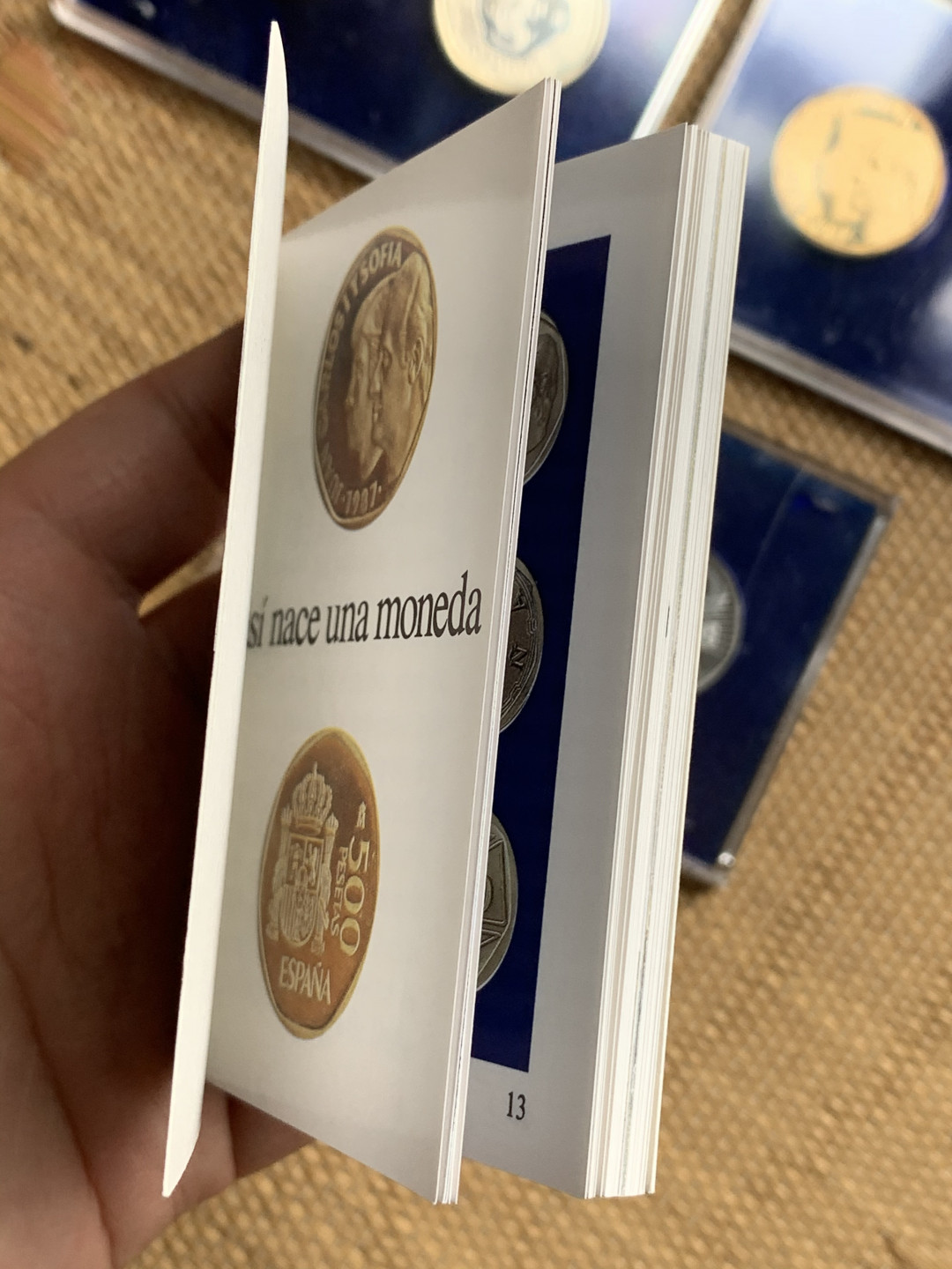 《竞宝斋》钱币微拍-第15场-本周日，周一2场连拍（全场顺丰包邮） 原盒证书 西班牙1987年 6枚套 样币和章 其中2枚是925银币 少见