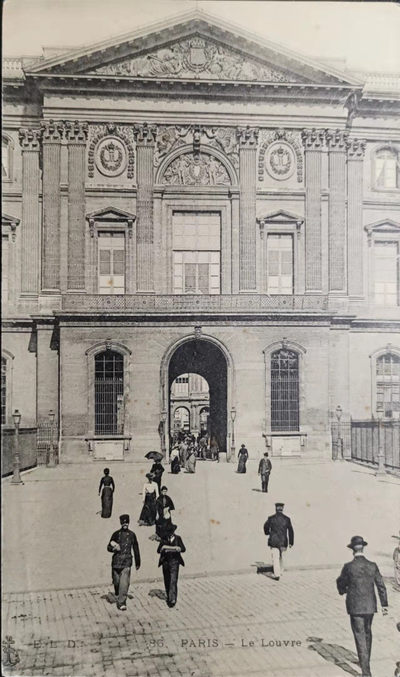 百年法国巴黎明信片精选（都带出处，方便收藏） - 20世纪法国卢浮宫