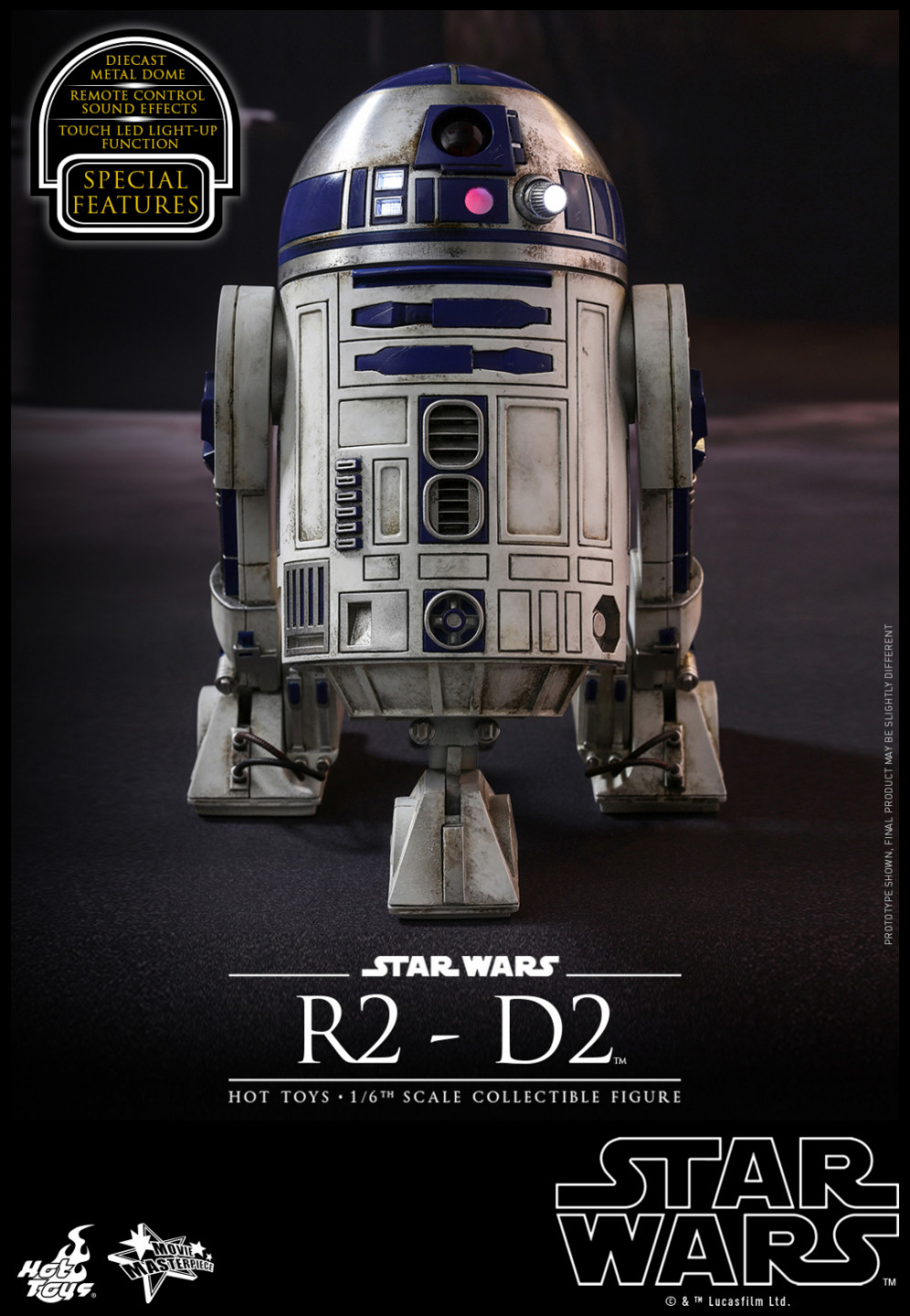 零元拍：Hottoys 1/6 MMS408《星球大战-原力觉醒》- 机器人 R2-D2，全新未拆。