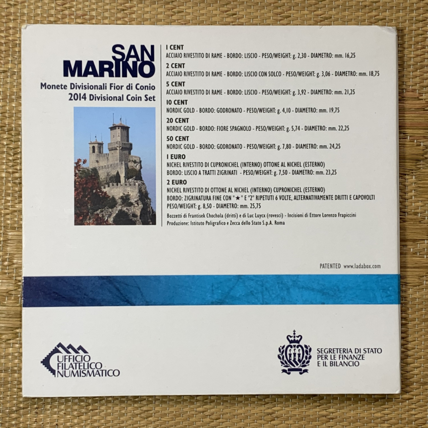 《竞宝斋》钱币微拍-第16场-本周日，周一2场连拍（全场顺丰包邮） 圣马力诺2014年原封套币