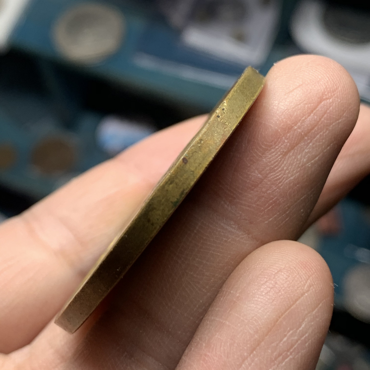 《竞宝斋》钱币微拍-第16场-本周日，周一2场连拍（全场顺丰包邮） 德国1923年 威斯特法伦  1万马克镀金 大马币