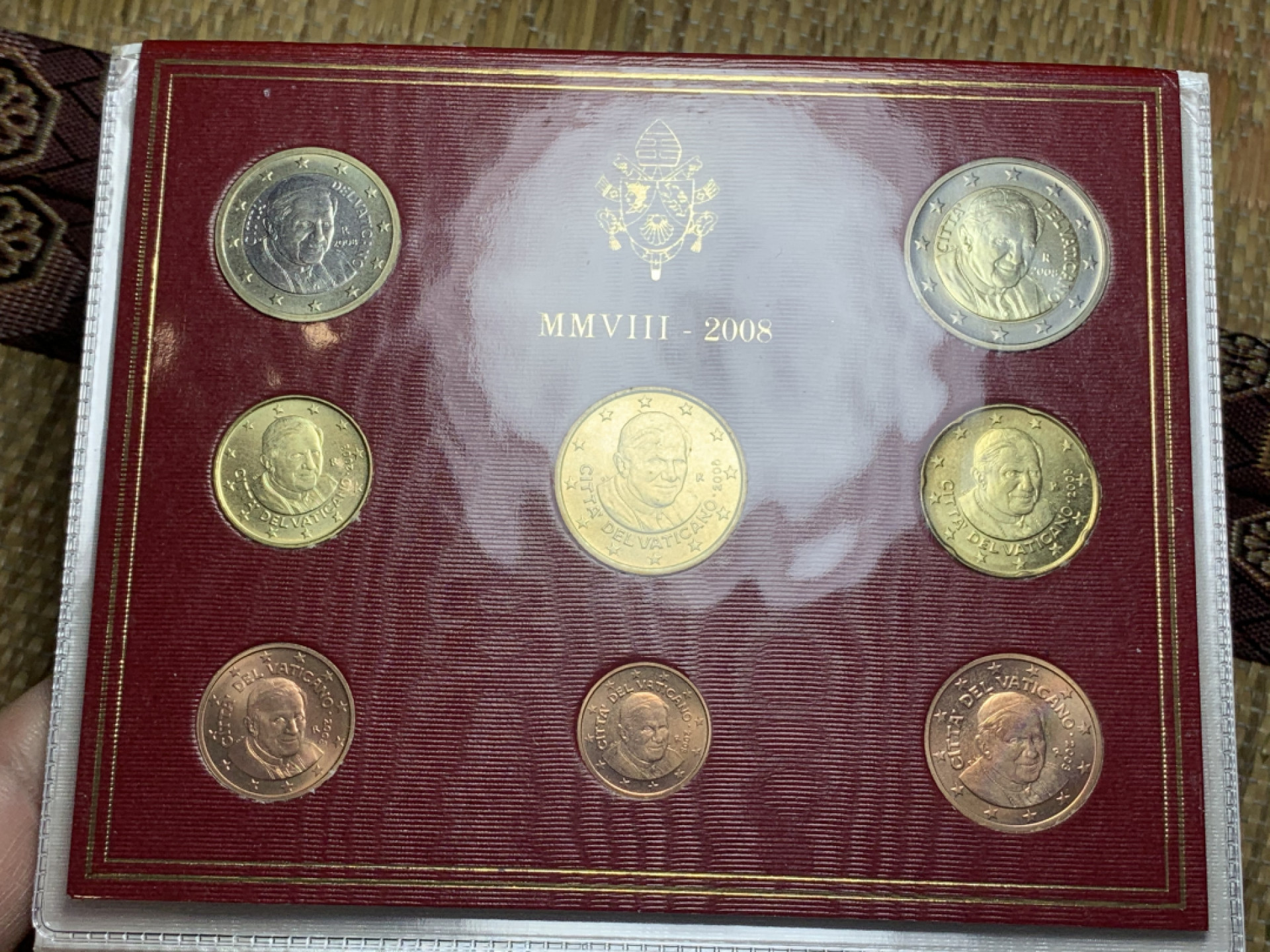 《竞宝斋》钱币微拍-第16场-本周日，周一2场连拍（全场顺丰包邮） 梵蒂冈2008年原封套币