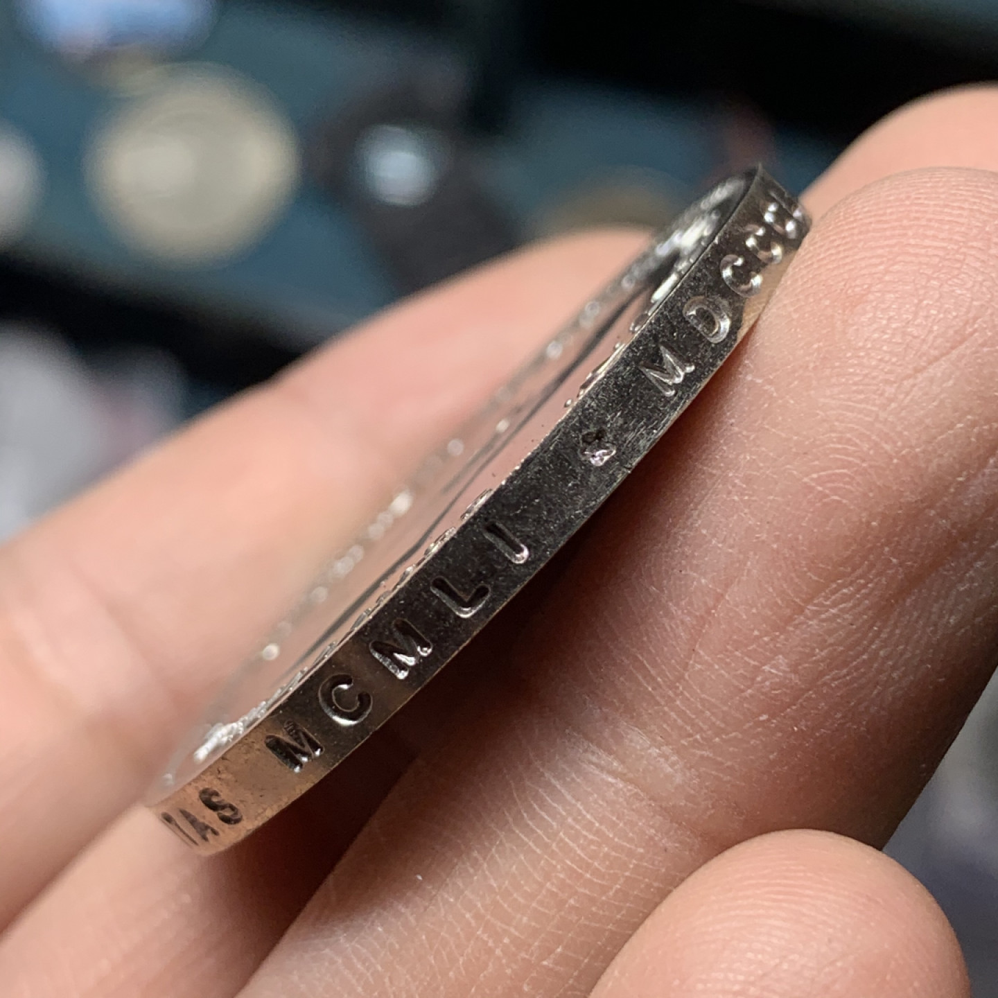 《竞宝斋》钱币微拍-第16场-本周日，周一2场连拍（全场顺丰包邮） 英国 1951年 原盒装 好品 镍马剑 乔六克朗