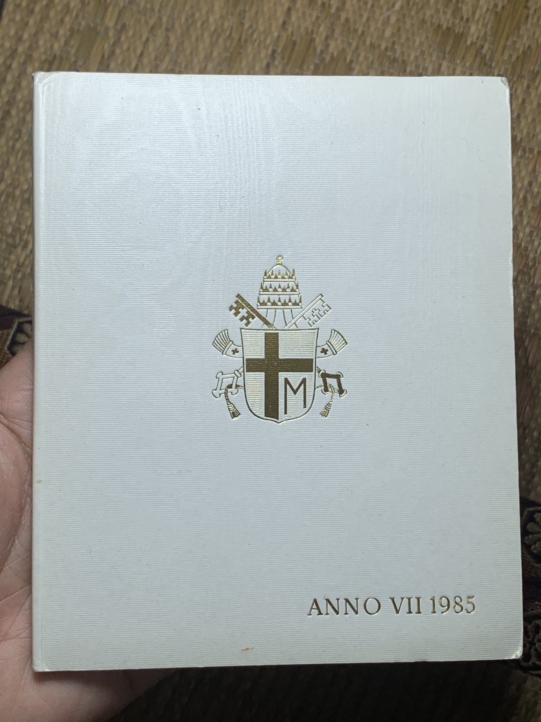 《竞宝斋》钱币微拍-第16场-本周日，周一2场连拍（全场顺丰包邮） 梵蒂冈1985年原装套币带银币