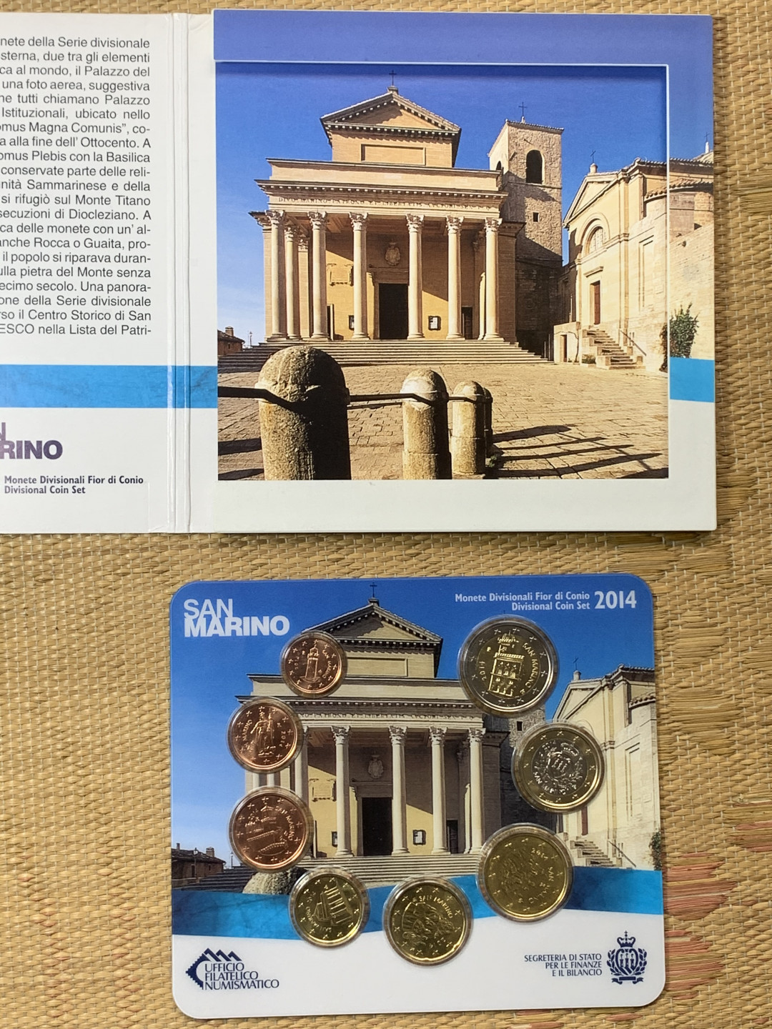 《竞宝斋》钱币微拍-第16场-本周日，周一2场连拍（全场顺丰包邮） 圣马力诺2014年原封套币