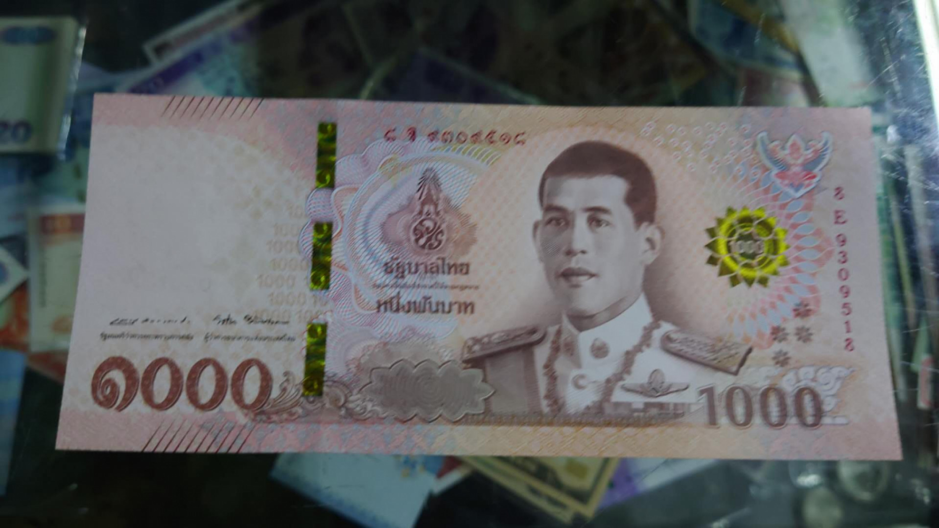 【囧羊收藏】精选微拍总第四十期暨2021年第31期 各国货币精选 2018年泰国1000铢 拉玛十世 全程无47尾号518全新UNC