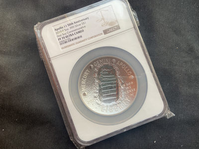 【币观天下】第170期钱币拍卖～ - 克劳斯获奖币 美国 2019登月5oz ngc70
