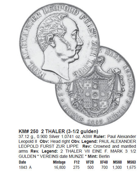 凡希社世界钱币微拍第一百七十九期 荐！1843利普达蒙德2泰勒大银一年型aUNC淡金彩实物极赞！