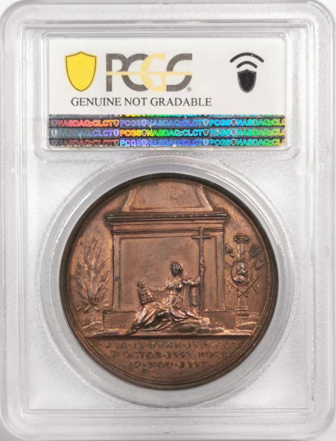 凡希社世界钱币微拍第一百七十九期 1731英国玛丽女王纪念铜章PCGS-UNCD