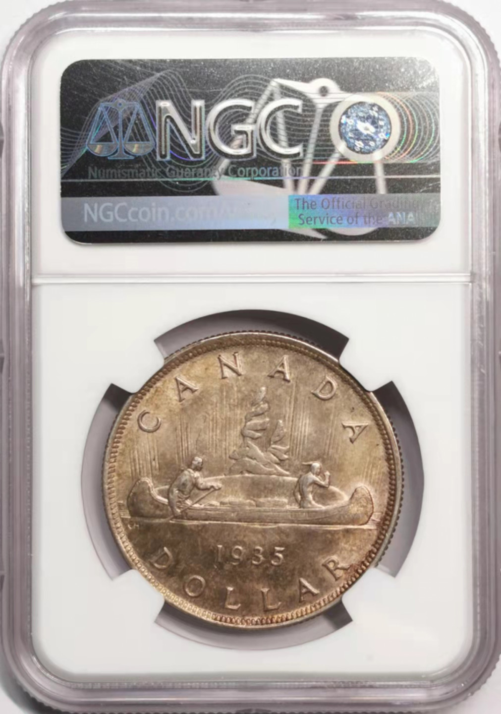 凡希社世界钱币微拍第一百七十九期 1935加拿大乔五壹圆NGC-MS62